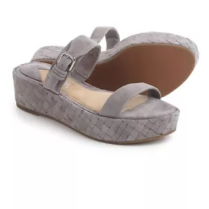 Klik Davi Platform Womens Leather Sandals Suede, US 8.5 M, Gray - Picture 1 of 4