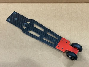 Barra de ruedas de carreras de fibra de carbono para Arrma 1/10 INFRACTION 4x4 3S BLX roja - Imagen 1 de 7