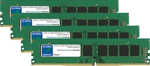 32GB (4x8GB) DDR4 2400MHz PC4-19200 288-PIN ECC UDIMM Server / Workstation Set - Foto 1 di 1