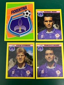 LOTTO DI 4 FIGURINE CALCIATORI MERLIN 94 1993-94 TEAM FIORENTINA NUOVE - Picture 1 of 1