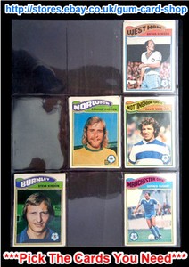 TOPPS 1978 FOOTBALL ORANGE BACK CARDS 163 TO 216 (G) *PLEASE CHOOSE CARDS*