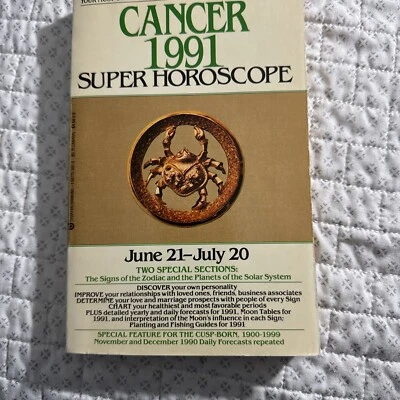 Cancer 1991 Super Horoscope Book Foto 1 de 4