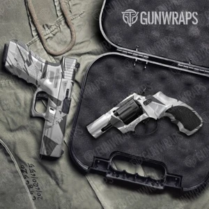 GunWraps Sharp Snow Premium Pistole Vinyl Pistole Wickel Haut matt USA - Bild 1 von 1