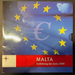 KMS - Malta - "Einführung des EUROS 2008"- im Folder ("limitiert") (2) - Bild 1 von 3