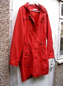 CASUAL COMFORT RED RAINCOAT 16 18 XL LARGE MACK - Picture 1 of 4