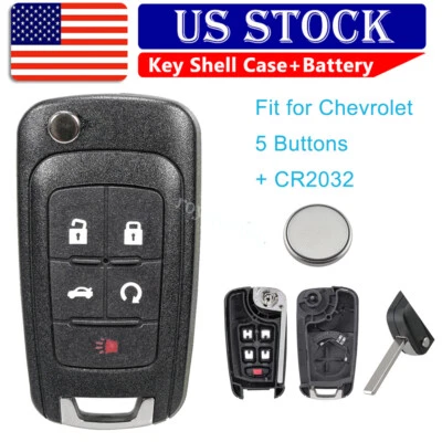 Carcasa llave abatible para Chevrolet Sonic 2012 2013 2014 2015 2016 2017 2018 + batería Foto 1 de 4