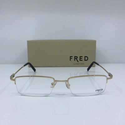 Nuevas Gafas Auténticas FRED Lunettes Samoa N2 C. 002 Dorado Cepillado/Paladio Foto 1 de 4