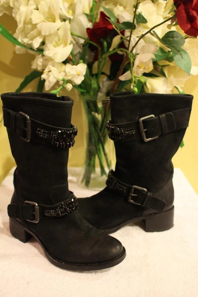 VERA WANG lavender label Uma Bejeweled Strap Boot SIZE 6M (BOT500 - Image 1 of 1