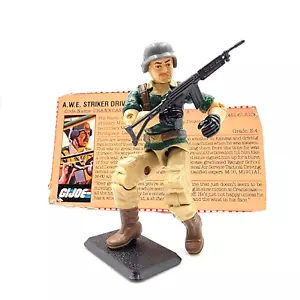 1985 GI Joe CRANKCASE Figure COMPLETE w/ File Card ARAH AWE Striker Driver - Picture 1 of 7