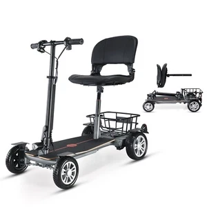 Automatic Folding Mobility Scooter Auto Folding Electric Portable Travel Scooter - Picture 1 of 8