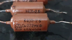 K40P-2 0.022uF +/- 5%  400V AUDIO PIO USSR  Capacitor  lot 7pcs - Picture 1 of 4