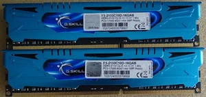 G.SKILL 16 Go (2 pièces de 8 Go chacune) PC3-17000 DDR3-2133 - Photo 1/1