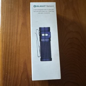 Olight Baton 4 1300 Lumens Compact Rechargeable Pocket Torch EDC Flashlight - Picture 1 of 2