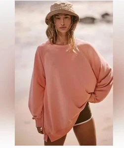 Nuevo sin etiquetas Mujeres $98 Free People Movement Playbook Túnica Talla Grande Mediana Rosa/Melocotón - Imagen 1 de 8
