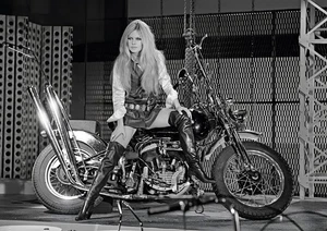 POSTER POSTER - Brigitte Bardot - HD - HARLEY DAVIDSON - A3 - Bild 1 von 1