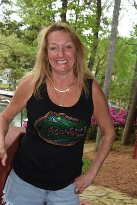 Florida Gators  rhinestone bling shirt or tank XS S M L XL XXL 1X 2X 3X 4X 5X - Image 1 of 4