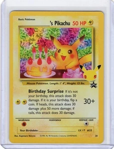 Carte Pokemon Anniversaire Pikachu 24 Célébrations Collection Holo - Photo 1/2