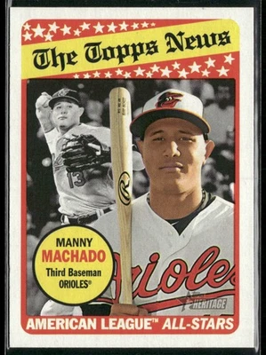 2018 Topps Heritage #292 Manny Machado {Orioles} - Image 1 of 2