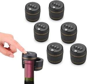 Soda Bottle Lock Cap Bottle Cap Lock Wine Bottle Lock Combination Password Lock - Picture 1 of 23