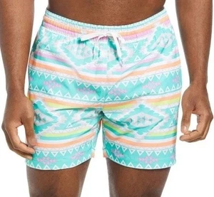 Chubbies Tribal Aztec Print Swim Trunks Board Shorts Teen XL 18/20 Men M (30-34) - Picture 1 of 24