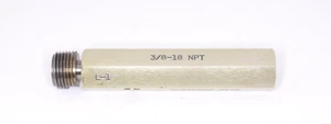 Medidor de enchufe de tubo de rosca 3/8-18 NPT ~ L-1 ~ 1 paso ~ calibre Southern - Imagen 1 de 2