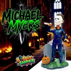 MICHAEL MYERS Halloween Exclusive NECA Head Knocker Movie Villian Bobblehead - Picture 1 of 11