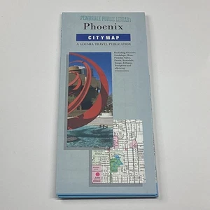 H.M. Gousha Phoenix City Map Folded Travel Map - Imagen 1 de 2