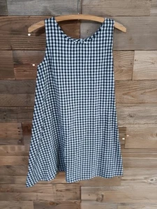 Garb Team Gonzaga Girls Checkered Tank Dress Sz XL 11-12 100% Cotton EUC - Picture 1 of 10