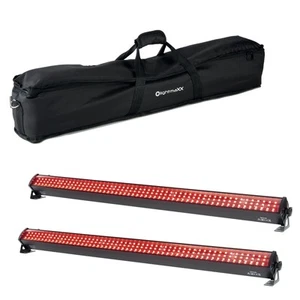 LED Bar-Set PixelBar Switch 224 RGB LEDs 60W DMX Powerlink 110cm Schwarz - Bild 1 von 3