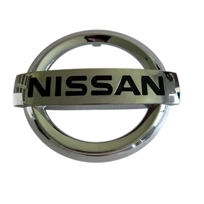 Emblema de logotipo cromado frontal para substituição de grade do Nissan Versa 2015-2019 - Imagem 1 de 3