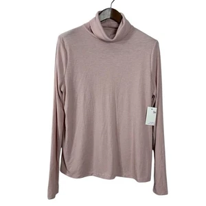 Pullover SO Para Mujer Cuello Alto Rosa Acanalado Mangas Largas Capucha Talla XXL - Imagen 1 de 7