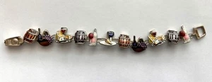 Pulsera Vintage Dije Bebidas Dijes Cerveza Vino Martini 6" Cierre Magnético - Imagen 1 de 6
