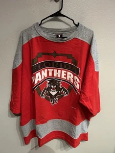 Vintage Florida Panthers Jostens Made In USA Mens XL 3/4 Sleeve - Picture 1 of 8