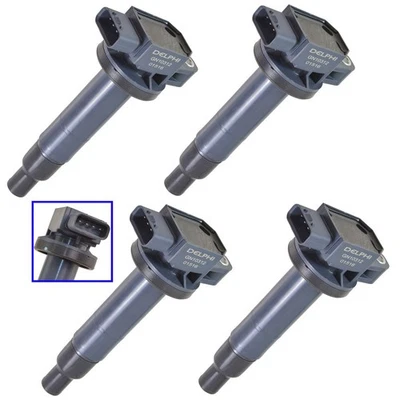 Juego de 4 bobinas de encendido Delphi GN10312 para Scion XA XB Toyota Echo Prius Yaris Foto 1 de 4