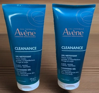 Gel Limpiador Avene Cleanance 200 ml ea. Exp. ¡Lote de 2! Exp 11/2027 Foto 1 de 4