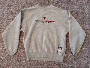 Atlanta Falcons Sweatshirt - Size Medium - Gray, Grey, Reebok, OnField, NFL - Picture 1 of 11