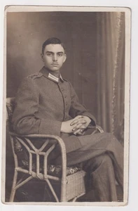 Tarjeta fotográfica retrato de soldados alemanes del período de la Primera Guerra Mundial Doberitz Troppe Übungsplatz - Imagen 1 de 2