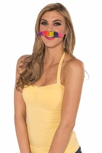 Rainbow Costume Moustache Adult One Size - Picture 1 of 1