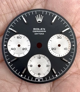 Vintage Rolex Daytona ref 6239 6241 Black Luminova Service Dial From 1960’s - Picture 1 of 6
