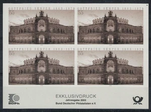 GERMANIA BRD 2003 Gottfried Semper - Prova monocromatica non dentellata - Picture 1 of 1