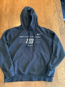 Herren Nike schwarz Leichtathletik Hoodie Medium Varsity USA nördliche Highlands - Bild 1 von 9
