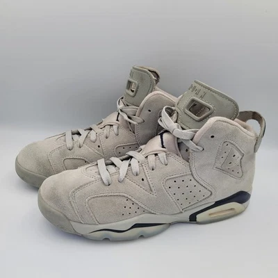 Nike Air Jordan 6 Retro GS “Georgetown” 384665-012 Navy Suede 6.5Y Women’s 8 - Image 1 of 4