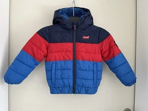 Anorak Levi's - Winter - blau-rot - Gr. 98 - Bild 1 von 6