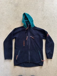 Vintage Retro Karrimor Elite Polartec Fleece Full Zip Navy Alpiniste Large - Picture 1 of 9
