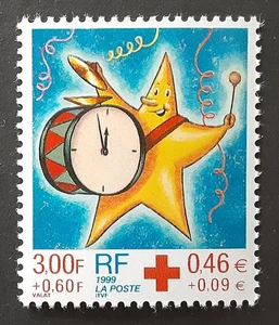 FRANCE 1999 3,00F MNH Red Cross Christmas New year Yt 3288a Mi 3429C XF 9052 - Picture 1 of 3