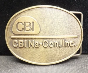 Vintage CBI Na-Con, Inc 3,25" Gürtelschnalle (E) - Bild 1 von 4