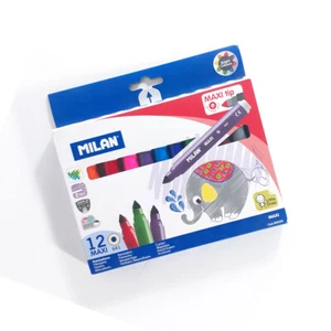 Milan Marker Maxi Tip Bright Colors Conic Markers Thick Point GIFT15 ID MRK03 - Picture 1 of 2