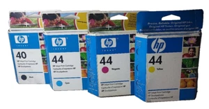 4er Orig. HP 40 + 44 Set Satz | 51640A BK + 51644C 51644M 51644Y Color Patronen - Bild 1 von 2