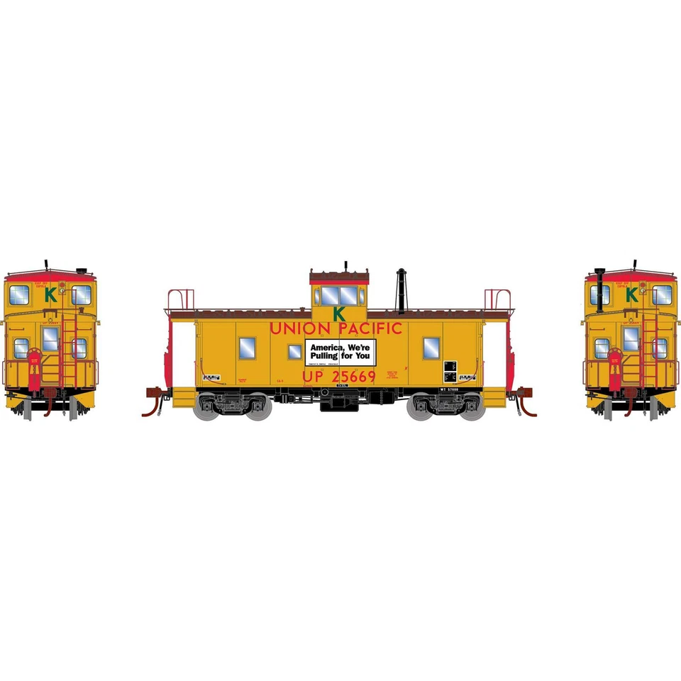Athearn ATHG79033 ICC Caboose w/ Lights & Sound - Union Pacific #25669 HO Scale - Image 1 of 1