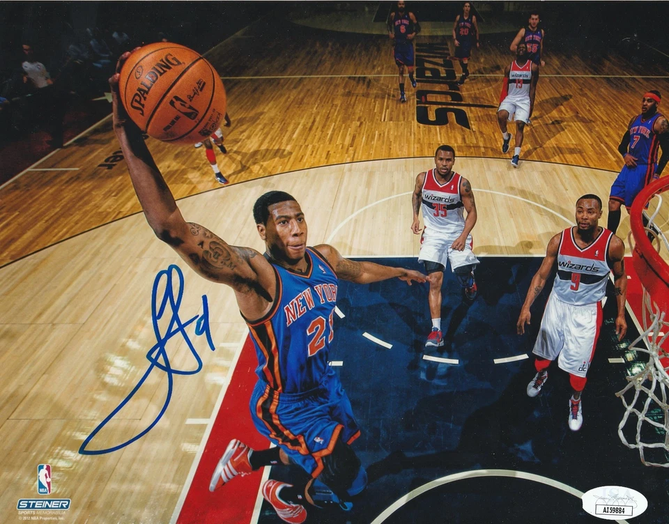 IMAN SHUMPERT NEW YORK KNICKS JSA acción autenticada firmada 8x10 Foto 1 de 1